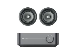 WiiM Amp Integrated Streaming Amplifier with Focal 100 ICW6 In-Wall/In-Ceiling Speaker