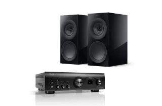 Denon PMA-1700NE Integrated Amplifier with KEF R3 Meta Bookshelf Speakers