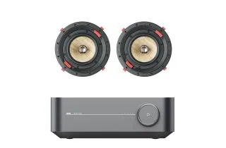 WiiM Amp Integrated Streaming Amplifier with Focal 300 ICW6 In-Wall/In-Ceiling Speaker