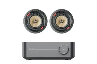 WiiM Amp Integrated Streaming Amplifier with Focal 300 ICW8 In-Wall/In-Ceiling Speaker