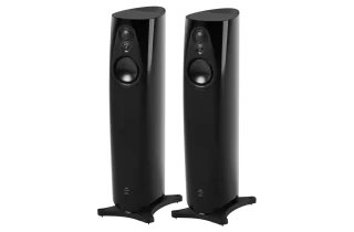 Linn 343 Passive with Active Bass (PWAB) Floorstanding Speakers - Piano Black