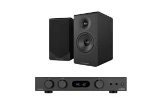 Audiolab 6000A MKII Integrated Amplifier with Acoustic Energy AE300² Bookshelf Speakers