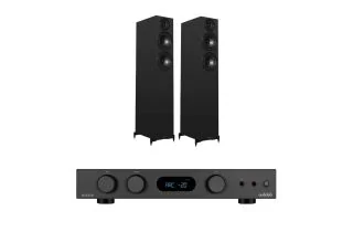Audiolab 6000A MKII Integrated Amplifier with Wharfedale Diamond 12.4i Floorstanding Speakers