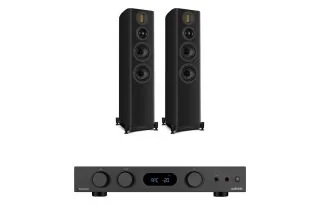 Audiolab 6000A MKII Integrated Amplifier with Wharfedale Evo 5.4 Floorstanding Speakers