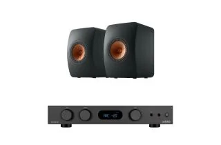 Audiolab 6000A MKII Integrated Amplifier with KEF LS50 Meta Bookshelf Speakers