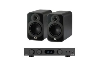 Audiolab 6000A MKII Integrated Amplifier with Q Acoustics 5020 Bookshelf Speakers