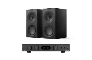 Audiolab 6000A MKII Integrated Amplifier with KEF Q Concerto META Bookshelf Speakers