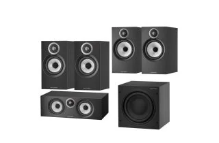 Bowers & Wilkins 606 S3 5.1 Speaker Package (607 S3 Rears) - Black