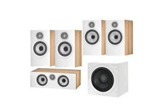Bowers & Wilkins 606 S3 5.1 Speaker Package (607 S3 Rears) - Oak