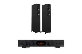 Audiolab 7000A Integrated Amplifier with Wharfedale Diamond 12.4i Floorstanding Speakers