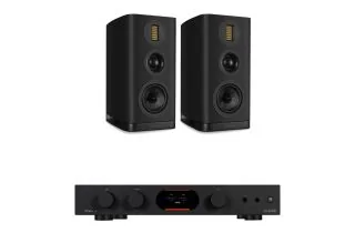 Audiolab 7000A Integrated Amplifier with Wharfedale Evo 5.2 Bookshelf Speakers