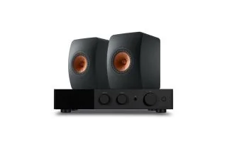 Audiolab 9000A Integrated Amplifier with KEF LS50 Meta Bookshelf Speakers
