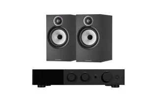 Audiolab 9000A Integrated Amplifier with Bowers & Wilkins 606 S3 Standmount Speakers