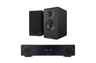 Arcam A15+ Integrated Amplifier with Acoustic Energy AE300² Bookshelf Speakers