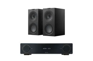 Arcam A15+ Integrated Amplifier with KEF Q Concerto META Bookshelf Speakers