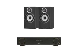 Arcam A5+ Integrated Amplifier with Bowers & Wilkins 607 S3 Bookshelf Speakers