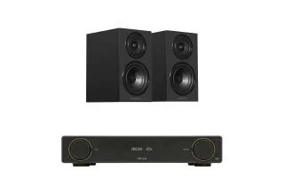 Arcam A5+ Integrated Amplifier with Wharfedale Diamond 12.1i Bookshelf Speakers