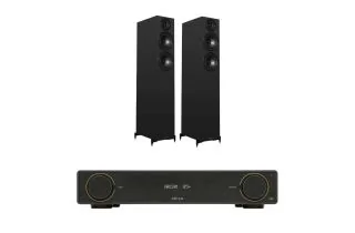 Arcam A5+ Integrated Amplifier with Wharfedale Diamond 12.4i Floorstanding Speakers