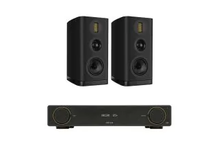 Arcam A5+ Integrated Amplifier with Wharfedale Evo 5.2 Bookshelf Speakers
