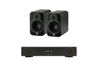 Arcam A5+ Integrated Amplifier with Q Acoustics Q 5020 Bookshelf Speakers