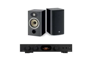 Audiolab 7000A Integrated Amplifier with Focal Aria Evo X No1 Bookshelf Speakers