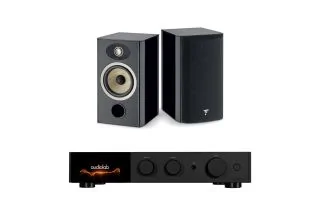 Audiolab 9000A Integrated Amplifier with Focal Aria Evo X No1 Bookshelf Speakers