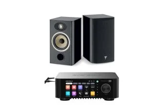 Eversolo Play CD Integrated Streaming Amplifier with Focal Aria Evo X No1 Bookshelf Speakers