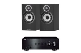 Yamaha A-S301 Integrated Amplifier with Bowers & Wilkins 607 S3 Bookshelf Speakers
