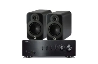 Yamaha A-S501 Integrated Amplifier with Q Acoustics 5020 Bookshelf Speakers