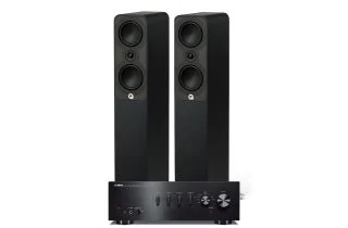 Yamaha A-S501 Integrated Amplifier with Q Acoustics Q 5040 Floorstanding Speakers