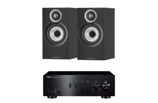 Yamaha A-S701 Integrated Amplifier with Bowers & Wilkins 607 S3 Standmount Speakers