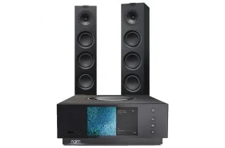 Naim Atom HDMI with KEF Q550 Floorstanding Speakers