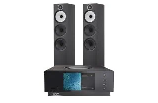 Naim Atom HDMI with Bowers & Wilkins 603 S3 Floorstanding Speakers