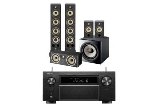 Denon AVC-A1H 15.4 Ch. 210W 8K AV Receiver with Focal Aria Evo X 5.1 Speaker Package