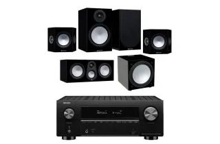 Denon AVC-X3800H 9.4 Ch. 8K AV Receiver with Monitor Audio Silver 7G 100 5.1 Speaker Package