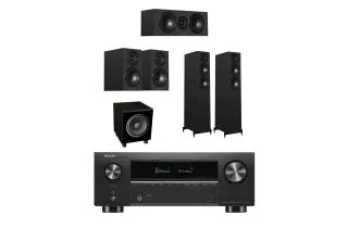Denon AVC-X3800H 9.4 Ch. 180W 8K AV Receiver with Wharfedale Diamond 12.3i 5.1 Speaker Package