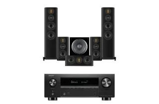 Denon AVC-X3800H 9.4 Ch. 180W 8K AV Receiver with Wharfedale Evo 5.4 5.1 Speaker Package