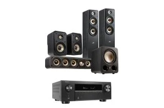 Denon AVC-X3900H 9.4 Ch. 105W 4K/8K AV Receiver with Polk Signature Elite 5.1 Speaker Package