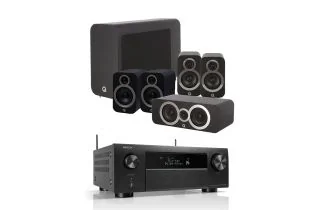 Denon AVC-X4800H 9.4 Ch. 200W 8K AV Amplifier with Q Acoustics 3030i Cinema Pack