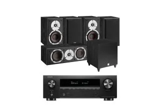 Denon AVR-X1800H 7.2 Ch. 175W 8K AV Receiver with Dali Spektor 2 5.1 System with C-8 D