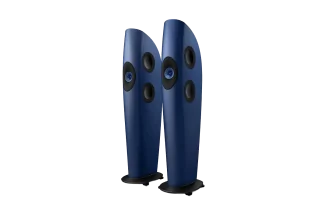 KEF Blade Two Meta Floorstanding Speakers - Frosted Blue / Blue