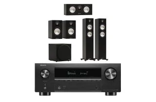 Denon AVC-X3800H 9.4 Ch. 180W 8K AV Receiver with Monitor Audio Bronze 300 7G 5.1 Speaker Package