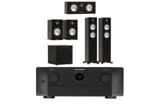 Marantz CINEMA 50 9.4 Channel AV Receiver with Monitor Audio Bronze 300 7G 5.1 Speaker Package