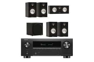 Denon AVC-X3800H 9.4 Ch. 180W 8K AV Receiver with Monitor Audio Bronze 50 7G 5.1 Speaker Package