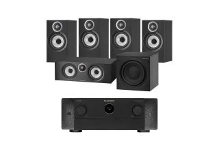 Marantz CINEMA 50 9.4 Channel AV Receiver with Bowers & Wilkins 607 S3 5.1 Speaker Package (607 S3 Rears)