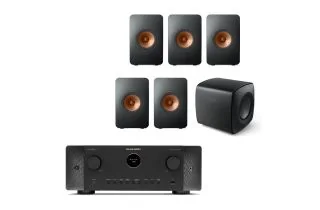 Marantz CINEMA 60 DAB 7.2 Channel AV Receiver with KEF LS50 Meta 5.1 Speaker Package