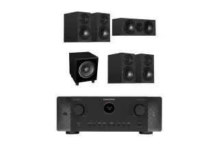 Marantz CINEMA 60 DAB 7.2 Channel AV Receiver with Wharfedale Diamond 12.1i 5.1 Speaker Package