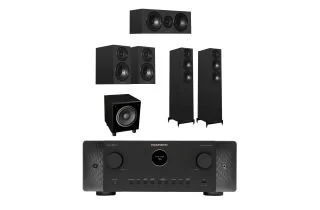 Marantz CINEMA 60 DAB 7.2 Channel AV Receiver with Wharfedale Diamond 12.3i 5.1 Speaker Package