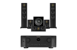 Marantz CINEMA 60 DAB 7.2 Channel AV Receiver with Wharfedale Evo 5.3 5.1 Speaker Package