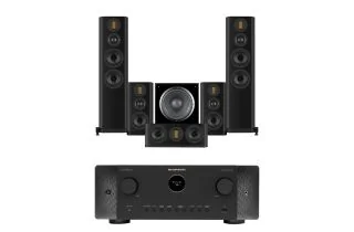 Marantz CINEMA 60 DAB 7.2 Channel AV Receiver with Wharfedale Evo 5.4 5.1 Speaker Package